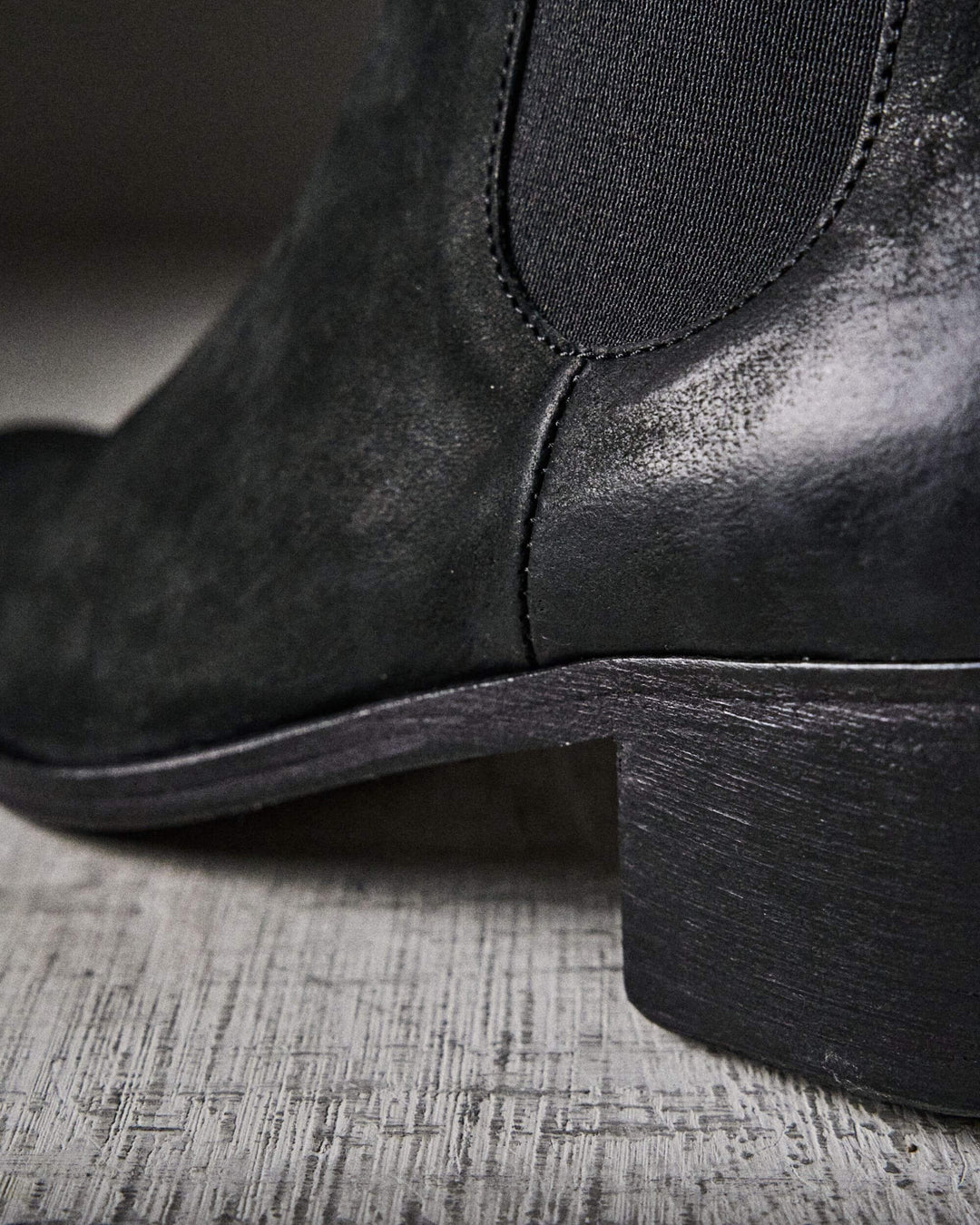MARZIA waxed suede BLACK boots by The Last Conspiracy – image 7