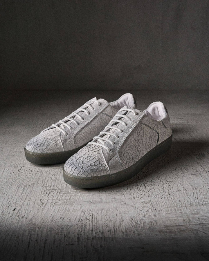 ALEX cracked WHITE shoes by The Last Conspiracy – image 1