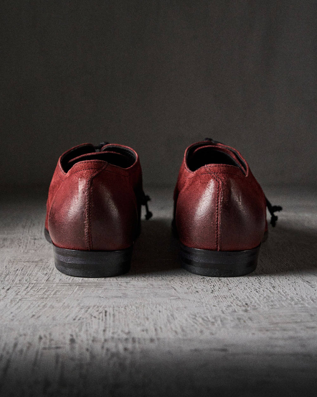 BAUG waxed suede OXBLOOD