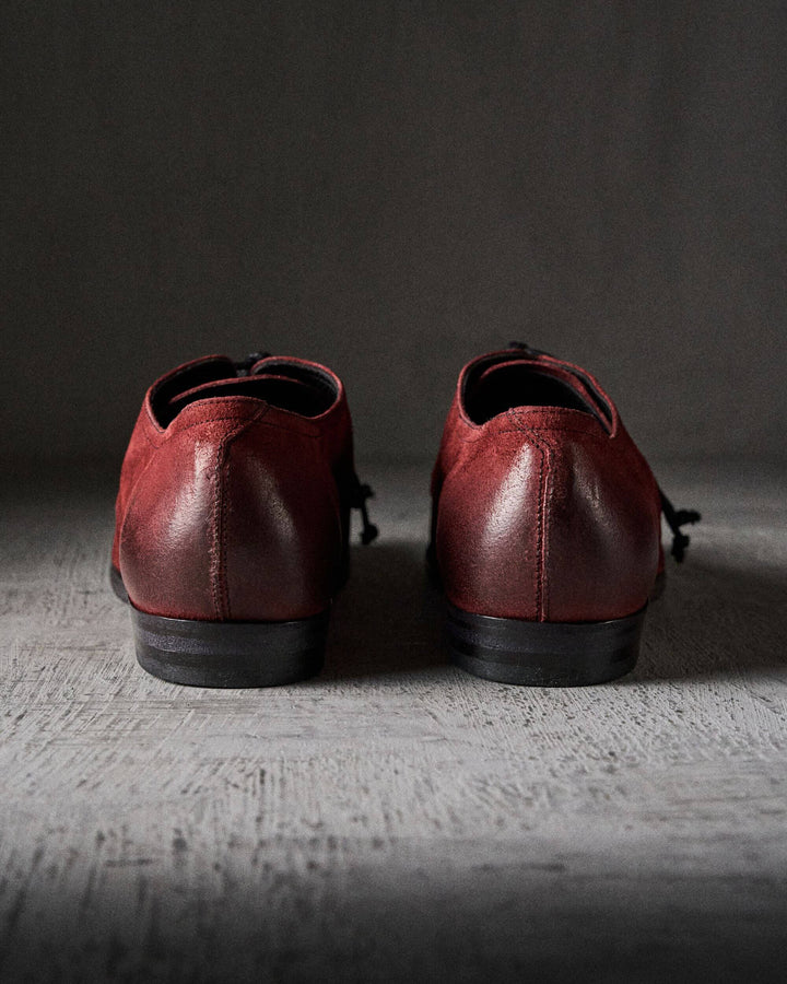 BAUG waxed suede OXBLOOD