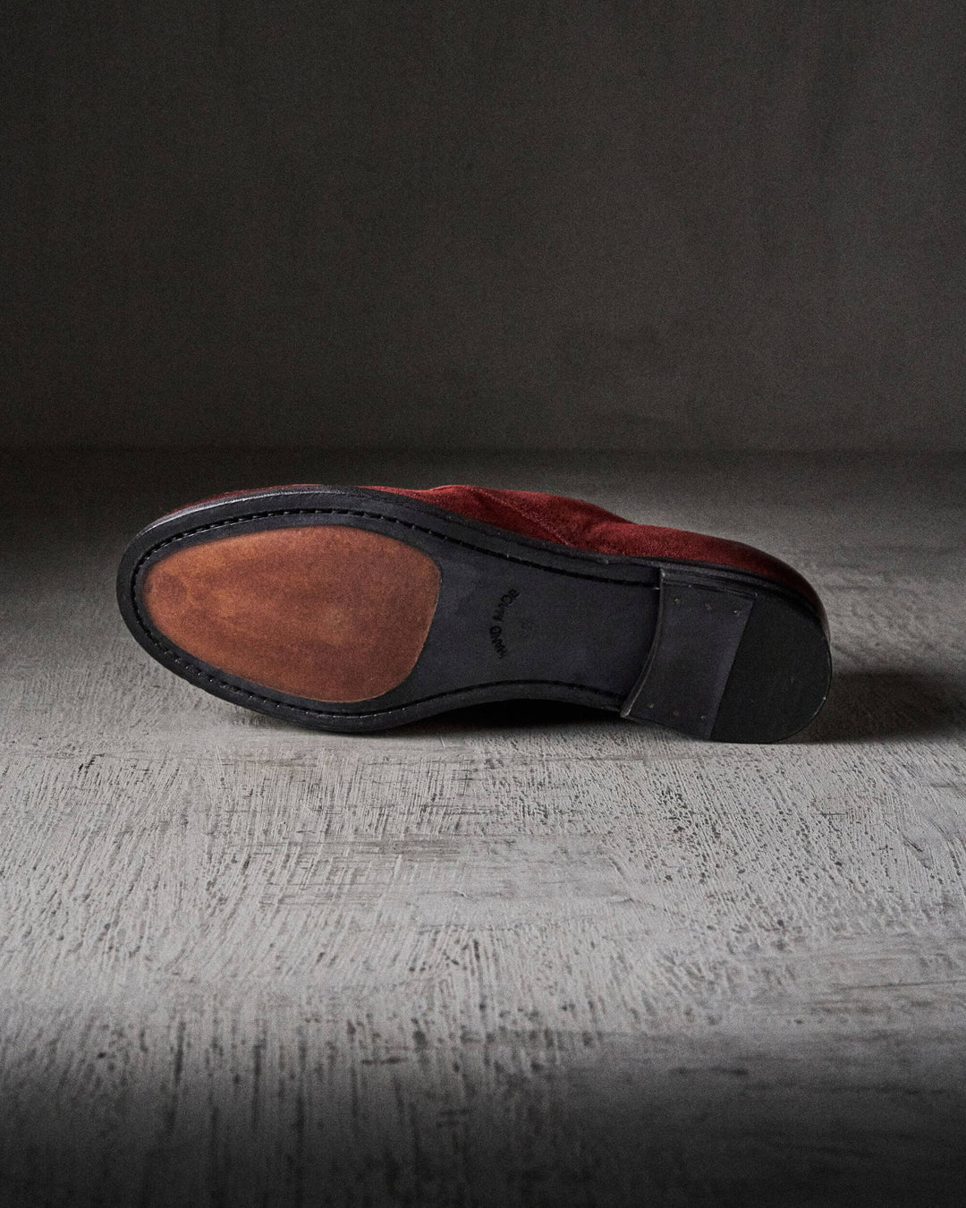 BAUG waxed suede OXBLOOD