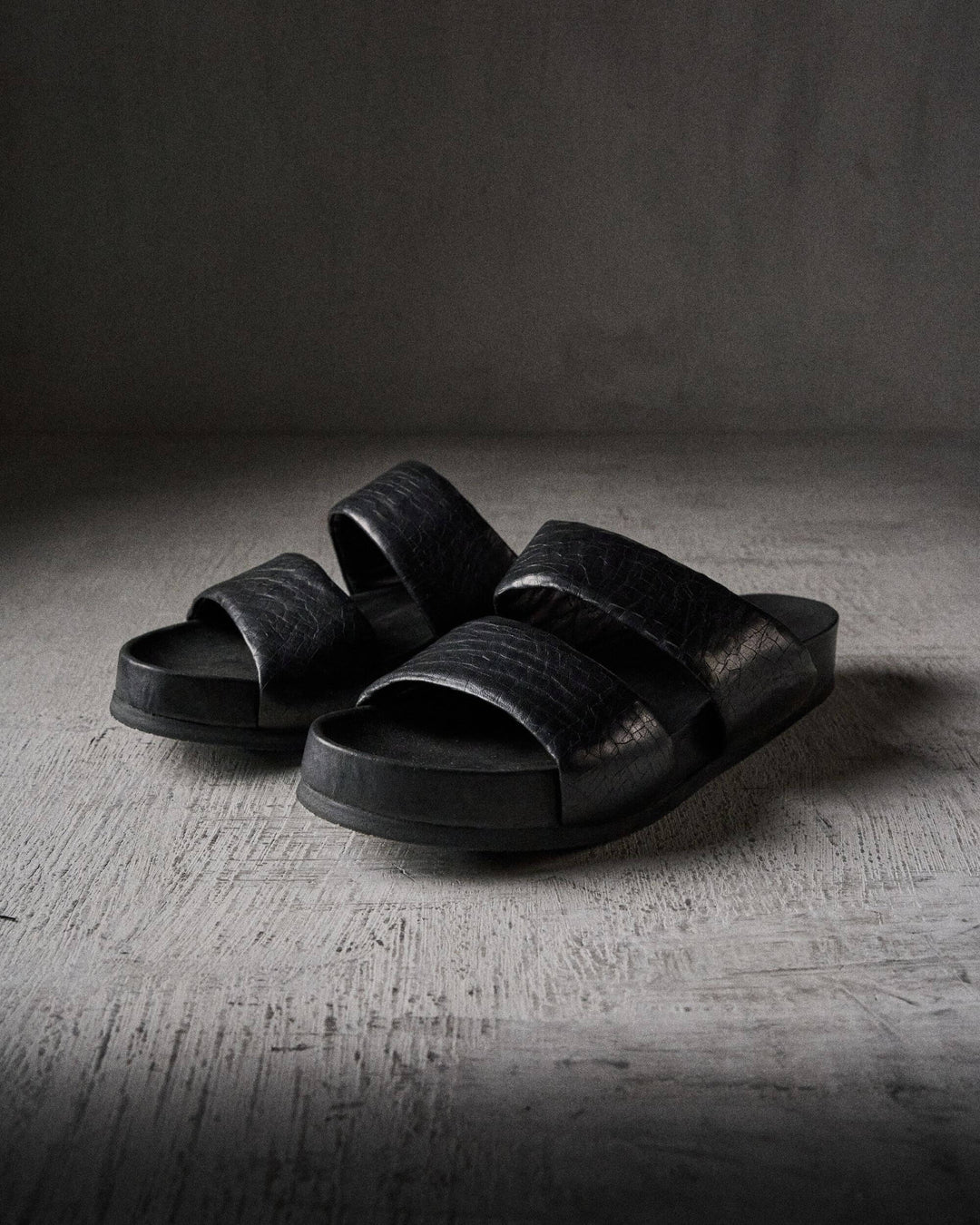 BEAU cut BLACK sandals by The Last Conspiracy – image 1