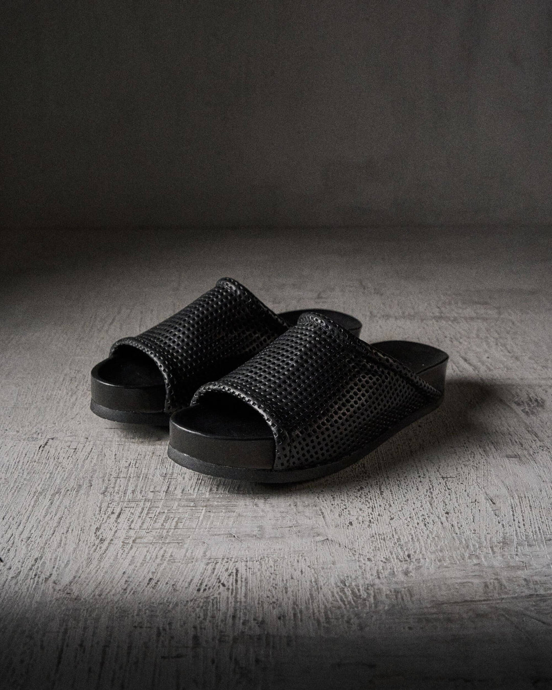 GABY perforated BLACK sandals by The Last Conspiracy – image 1