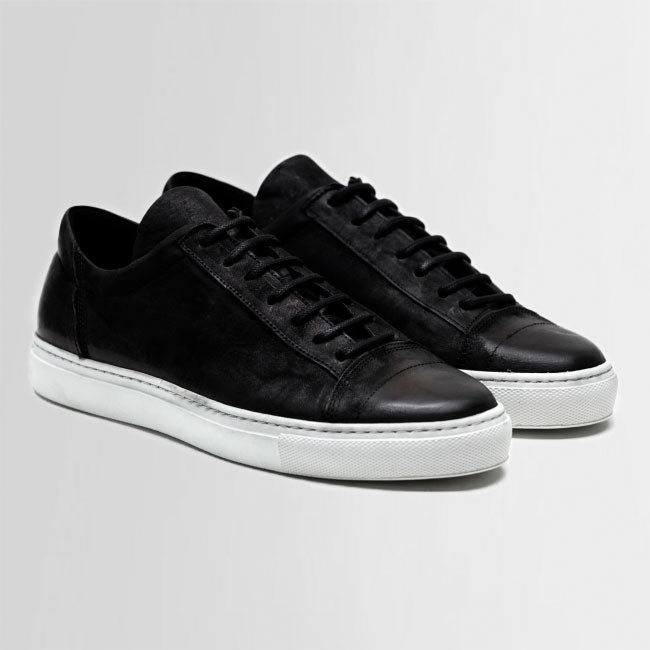 the last conspiracy EDGAR mat Low Top Sneaker 201 Black/white sole