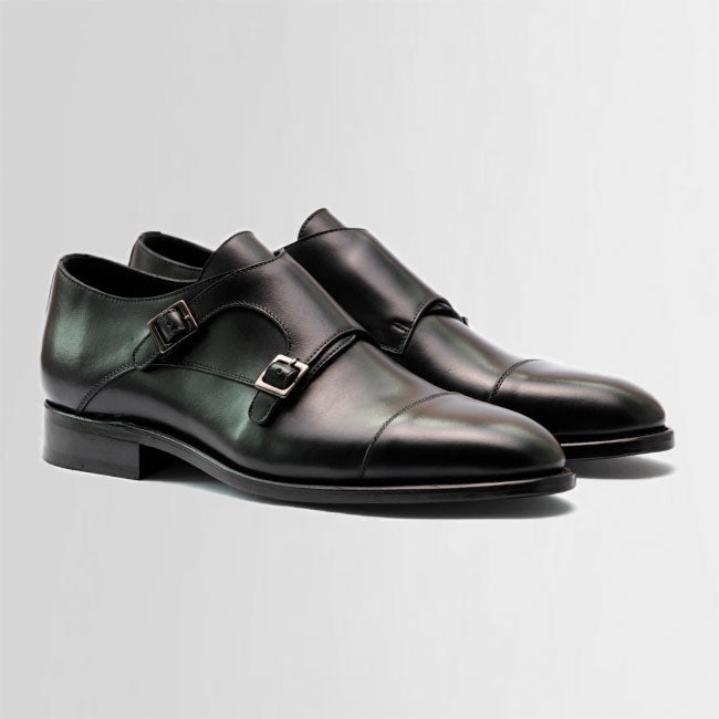TLC Business FOX double monk leather Business 001 Black