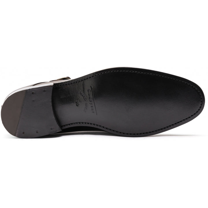 FOX double monk leather CHOCO