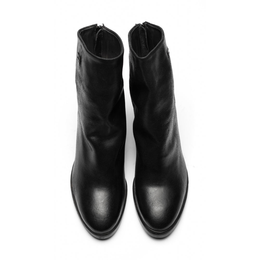 the last conspiracy KENNA waxed suede polish Heel Boot 001 Black
