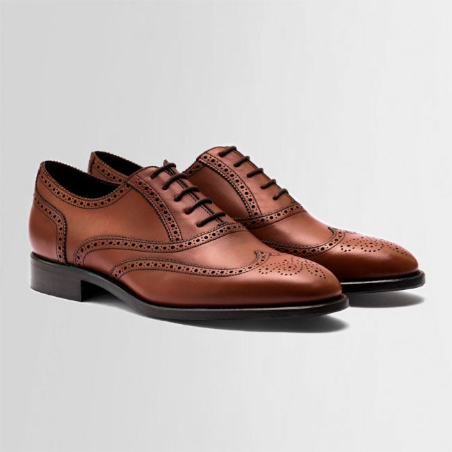 TLC Business MALLOY wing tip brouge leather Business 006 Cognac
