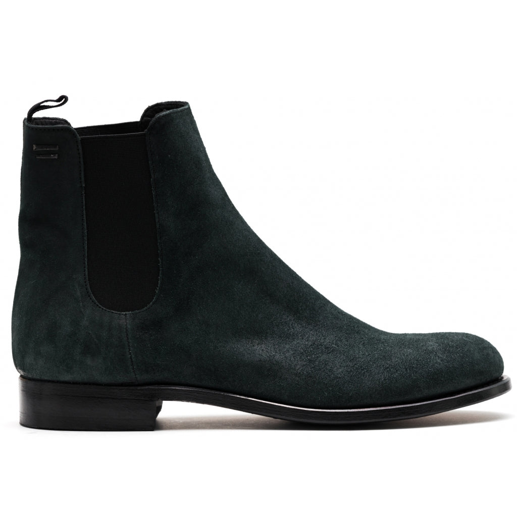 MARCO waxed suede - Bottle green