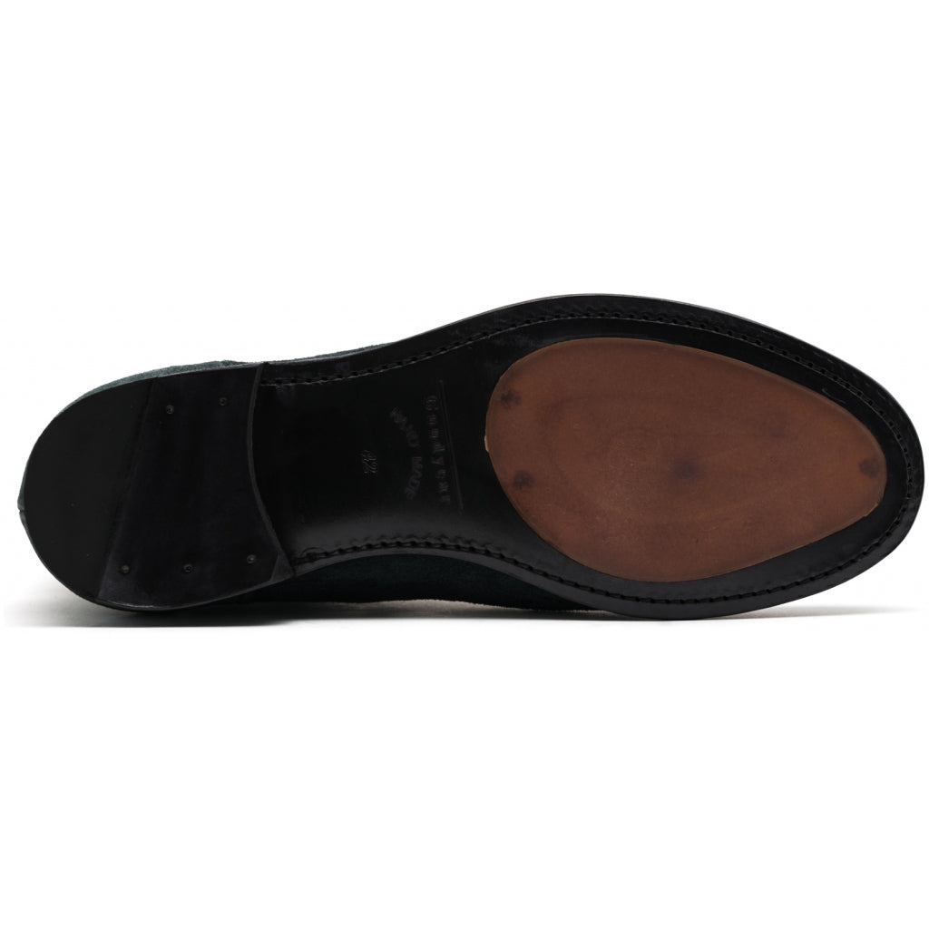 MARCO waxed suede - Bottle green