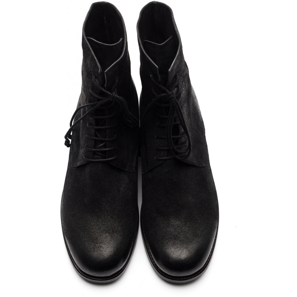 SEPPO waxed suede - Black