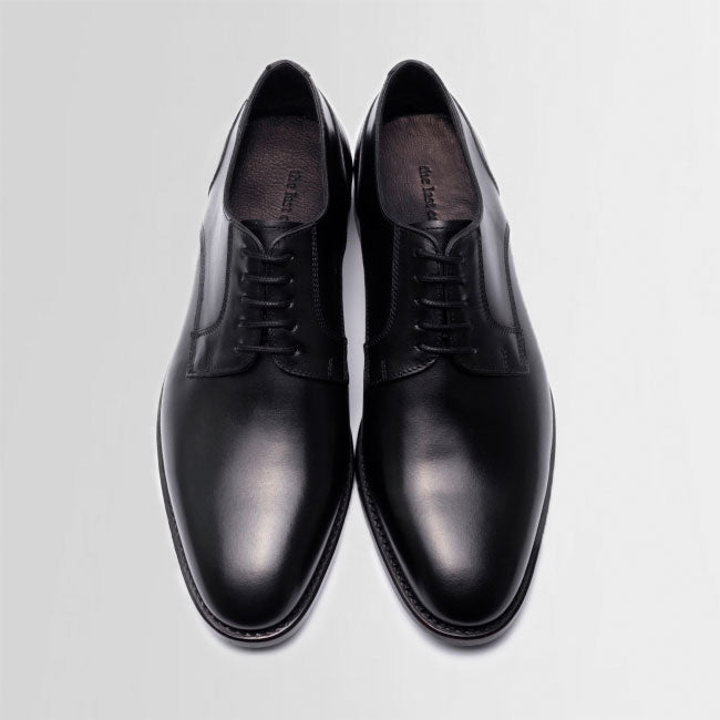 TLC Business STRATTON Derby plain leather Business 001 Black